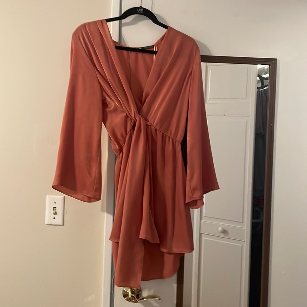 ZARA SATIN EFFECT SHORT JUMPSUIT